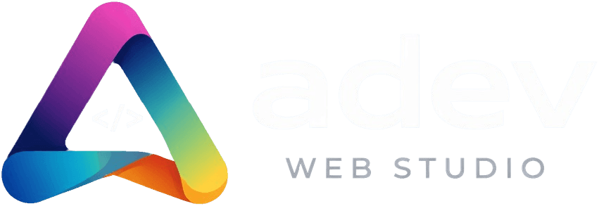 Логотип Веб-студии Adev. Переход на главную страницу.